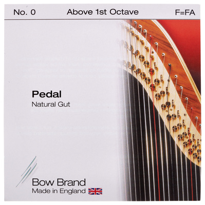 Bow Brand Pedal Natural Gut F No.0 pedalinių arfų styga