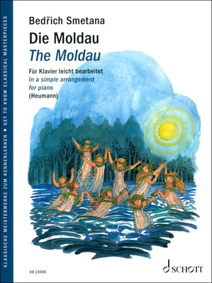 Schott Smetana Die Moldau lengvas fortepijonas literatūra