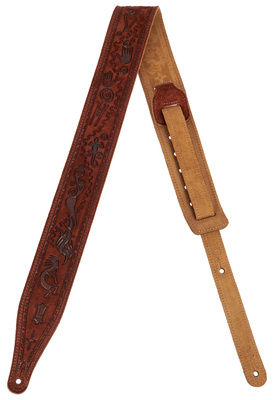 Levys Brown Kokopelli Strap 2,5" odinis gitaros diržas