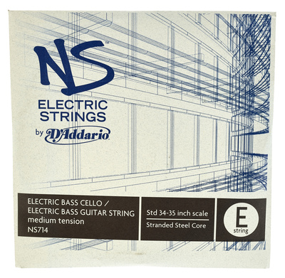 Daddario NS714 elektrinė bosinė/violončelės kontraboso E styga  