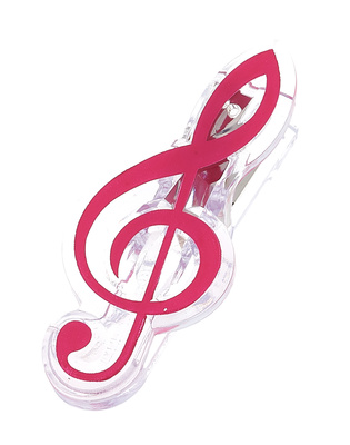 agifty Music Clip Violin Clef Pink dovanų segtukas
