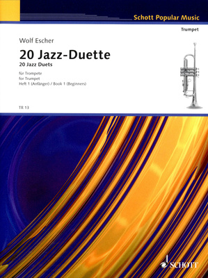 Schott 20 Jazz-Duette 1 trimitui natų knyga