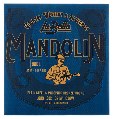 La Bella 880L Mandolin Ph.Br. Light mandolinos stygos