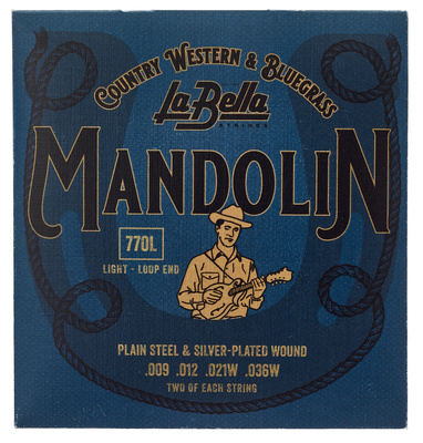 La Bella 770L Mandolin Silv.Pl. Light mandolinos stygos