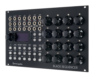 Erica Synths Black Sequencer trigeris ir cv sekvenceris