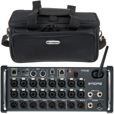 Midas MR 18 Bag Bundle skaitmeninis mikšeris 