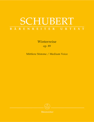 Bärenreiter Schubert Winterreise Mittel vokalinė partitūra  
