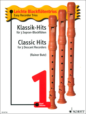 Schott Klassik-Hits klasikinio blokfliuto literatūra