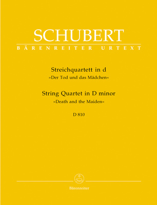 Bärenreiter Schubert Tod und das Mädchen styginių ansamblio natų knyga