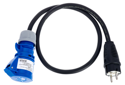 Stairville Adapt Eu Plug - CEE Blue 1,0m laidas