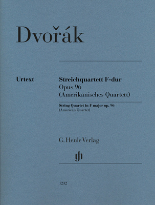 Henle Verlag Dvorak Streichquartett F-dur styginių ansamblio natų knygos