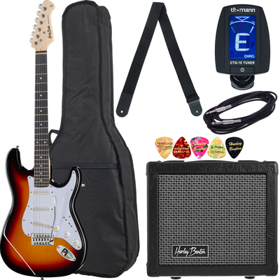 Harley Benton ST-20 SB Standard JamPack elektrinės gitaros komplektas
