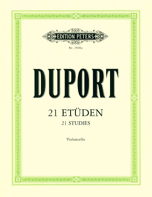 Edition Peters Duport 21 Etüden Cello