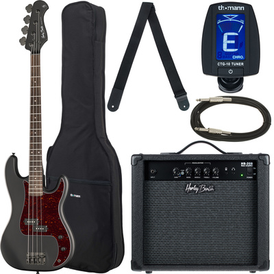 Harley Benton PB-20 SBK Standard bosinės gitaros komplektas
