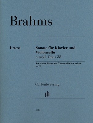Henle Verlag Brahms Sonate e-moll natos violončelei