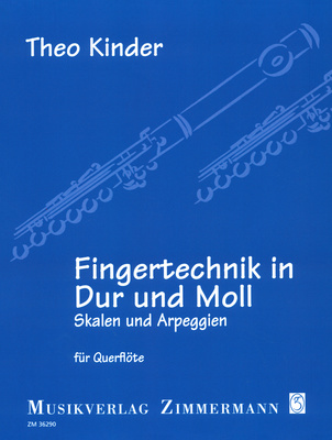 Zimmermann Verlag Fingertechnik Flute fleitos literatūra  