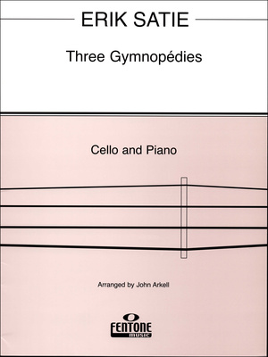 Fentone Music Satie Three Gymnopedies natos violončelei