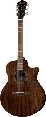 B-Stock, Ibanez AE295-LGS; Westerngitarre; AE Korpusform; Cutaway; Decke massiv Okoume; Standard XM Bracing; Boden und Zargen Okoume; Hals Nyatoh mit
