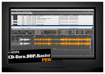 HOFA CD-Burn.DDP.Master Pro įrašymo programinė įranga