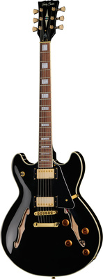 Harley Benton HB-35Plus Black pusiau akustinė gitara  