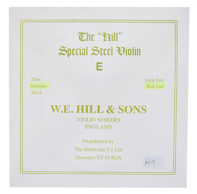 W.E. Hill & Sons E-String 4/4 Medium BE vienguba smuiko styga  