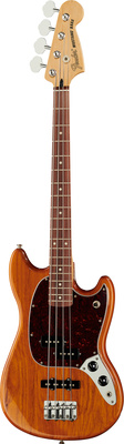 Fender Mustang Bass PJ Aged Natural trumpos skalės bosinė gitara