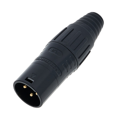 Seetronic SCSM3-BG 3pin XLR jungtis juoda  