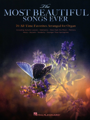 Hal Leonard Most Beautiful Songs Organ vargonų natų sąsiuvinis