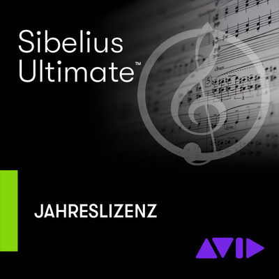 Avid Sibelius Ultimate metinė prenumerata natų rašymo programinė įranga