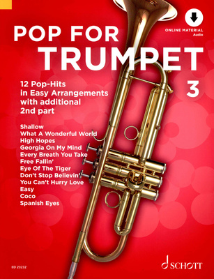 Schott Pop For Trumpet 3 natų knyga trimitui 