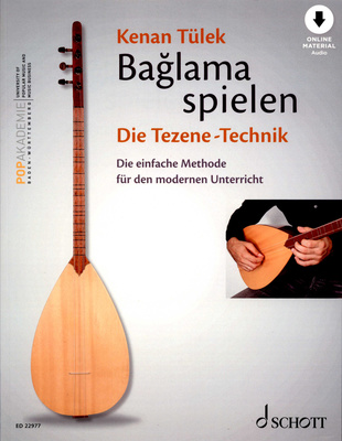 Schott Baglama spielen Tezene-Technik natų sąsiuvinys