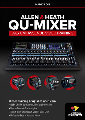 Tutorial Experts Hands On Allen&Heath Qu-Mixer studijos mokomasis vaizdo įrašas