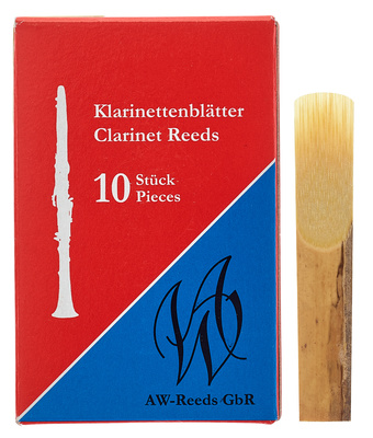 AW Reeds Test Box German 2 Bb klarneto liežuvėliai (vokiški)