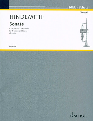 Schott Hindemith Sonate klasikinio trimitui literatūra