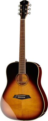 B-Stock, Larry Carlton A3-D VS; Dreadnought Western Gitarre mit Tonabnehmer; Boden & Zargen: Mahagoni; Decke: Fichte massiv; Hals: Mahagoni;