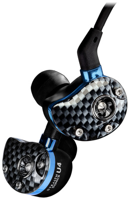 B-Stock, Stealth Sonics U4, vier Wege In Ear Monitor (IEM) System, wiegt nur 4,1 Gramm,1 Balanced Armature (Low), 1 Balanced Armature (Mid), 1