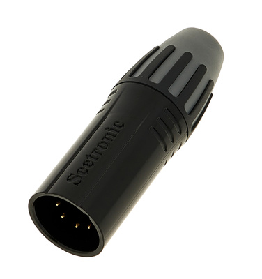 Seetronic SCMM5-BG juoda 5-kontakčių XLR jungtis  