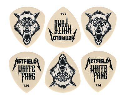 Dunlop Hetfield's White Pick 1,14 parašinis mediatorius