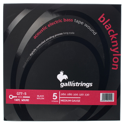 Galli Strings G77-5 Black Nylon bosinės gitaros stygos