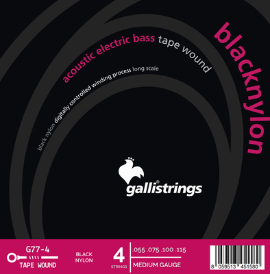 Galli Strings G77 Black Nylon bosinės gitaros stygos