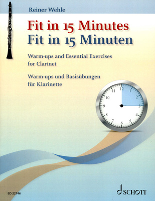 Schott Fit in 15 Minutes Clarinet klarneto literatūra pažengusiems