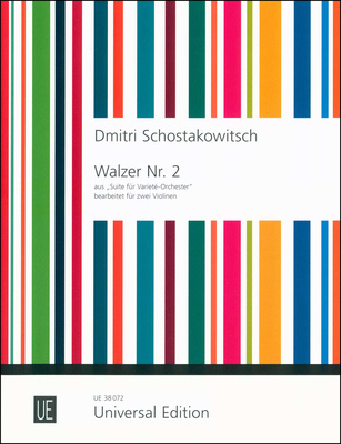 Universal Edition Schostakowitsch Walzer Nr.2 natos smuikui ir altui