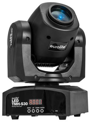 B-Stock, Eurolite LED TMH-S30 Moving-Head Spot, mit einer 30-W-COB-LED; Auto-, Musik-, Master/Slave- und DMX-Modus (10 oder 12 Kanäle); Farbrad mit 7