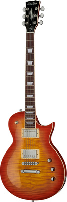 B-Stock, Harley Benton SC-Custom II Honey Burst Flame; SC-Style E-Gitarre; Custom Line Serie; Korpus: Mahagoni; Decke: Flame Maple AAAA Veneer Top;