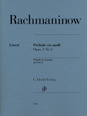 Henle Verlag Rachmaninow Prélude cis-moll klasikinė fortepijono literatūra