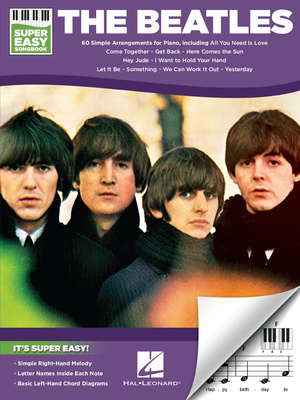 Hal Leonard Beatles Super Easy pianino dainų knyga