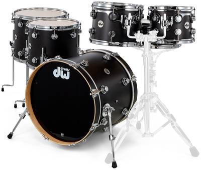 DW Satin Oil New Studio Ebony premium klasės būgnų komplektas