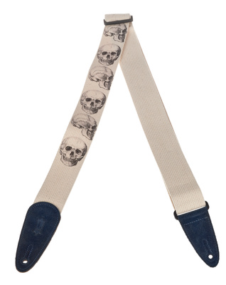 Levys Cotton Print Strap 2" Skull gitaros diržas