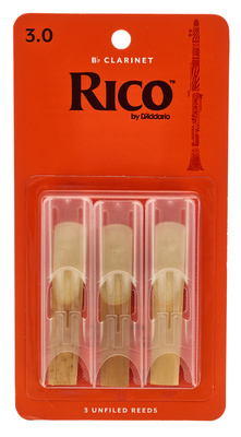 DAddario Woodwinds Rico Bb-Clar 3.0 - 3-Pack klarneto liežuvėliai  