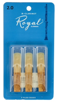DAddario Woodwinds Royal Bb-Clarinet 2.0 liežuvėlių 3 komplektas  